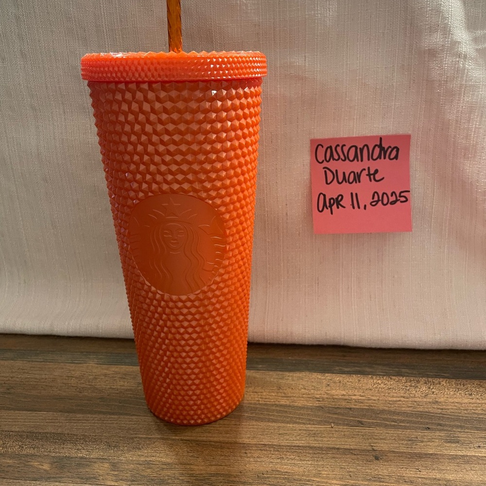 Starbucks Orange Studded Tumbler